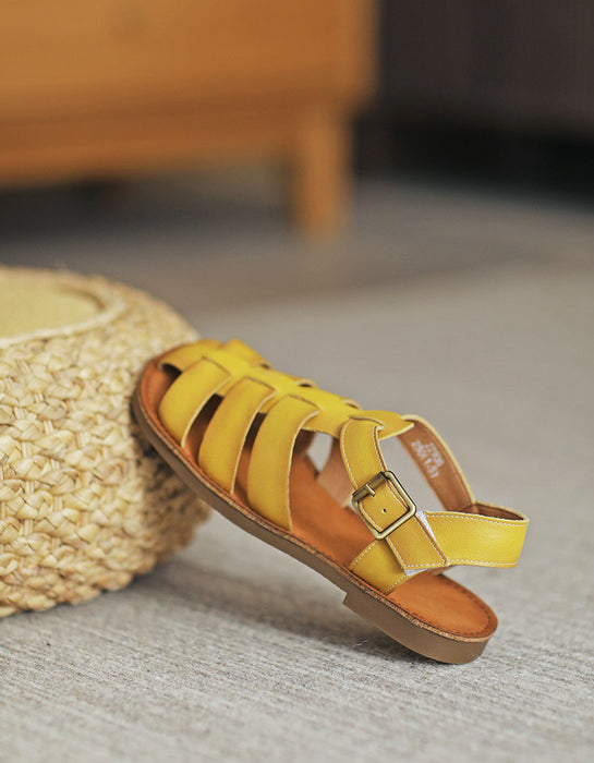 Handmade Retro Soft Sole Fisherman Sandals