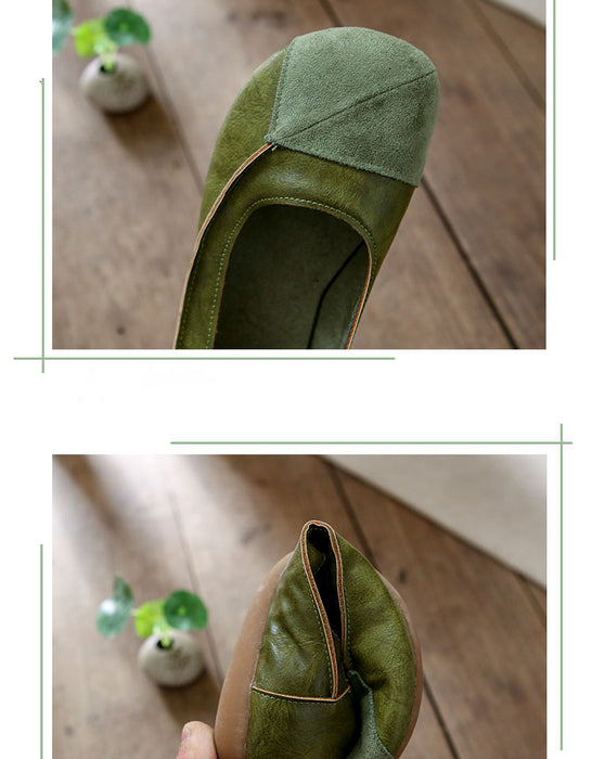 Light-weight Retro Leather Flats for Women June Shoes Collection 2023 73.60