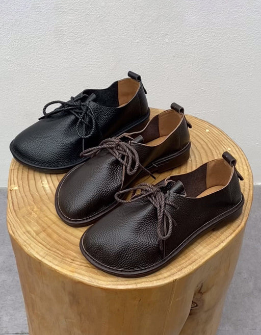 handmade retro flat shoes, wide toe box shoes,obiono shoes