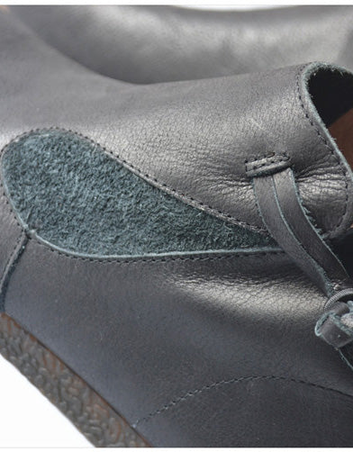 Bottes confortables en cuir à boucle et semelle souple pour femme