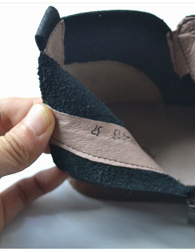 Bottes confortables en cuir à boucle et semelle souple pour femme