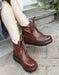 Ankle Lace-up Comfortable Winter Wedge Boots Nov Shoes Collection 2022 99.00