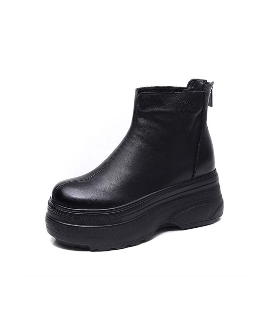 Autumn Back Zipper Retro Platform Boots Oct Shoes Collection 2022 118.60