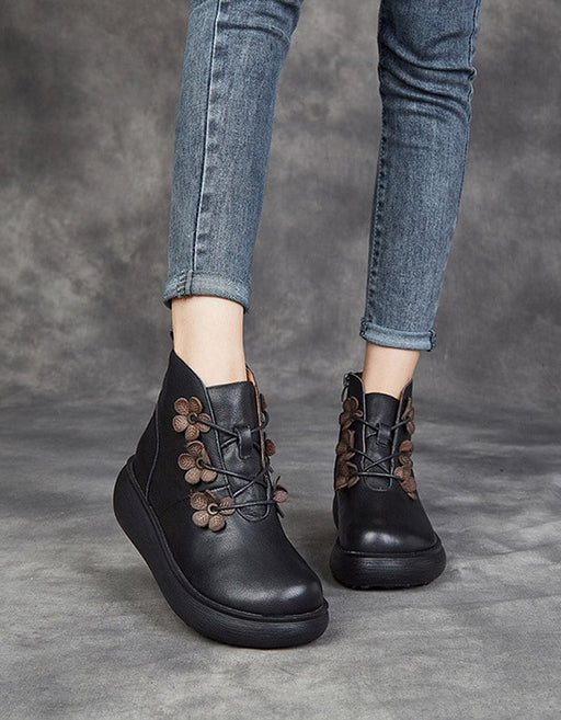 Autumn Winter Thick Heel Retro Platform Boots Aug New Trends 2020 97.70