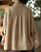 Cotton Linen Loose Casual Long-sleeve Shirt Accessories 47.00