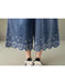 Embroidered Denim Summer Wide-leg Pants Accessories 46.55