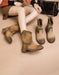 Handmade Leather Anti-slip  Suede Mid-calf Boots March Shoes Collection 2023 180.00