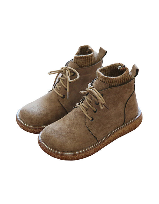 Non-slip Suede Retro Platform Comfortable Boots Feb Shoes Collection 2022 77.30