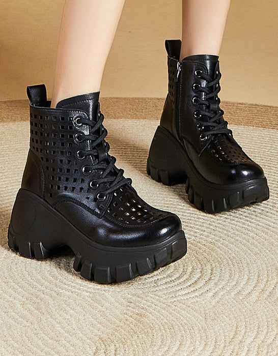 Retro Platform Hollow Boots Oct Shoes Collection 2022 95.00