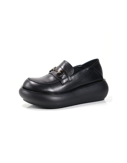 Rounded Head Comfortable Sole Platform Loafers March Shoes Collection 2023 78.00