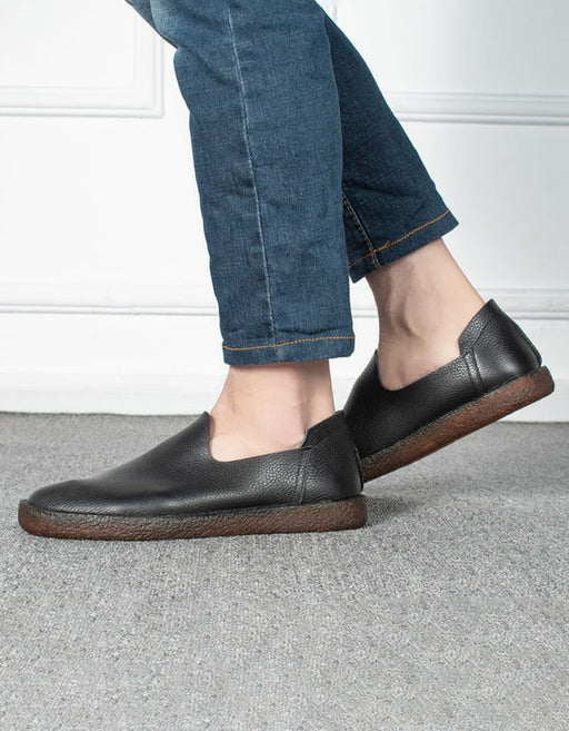 Soft Leather Slip On Retro Leather Flats for Men Shoes 79.90