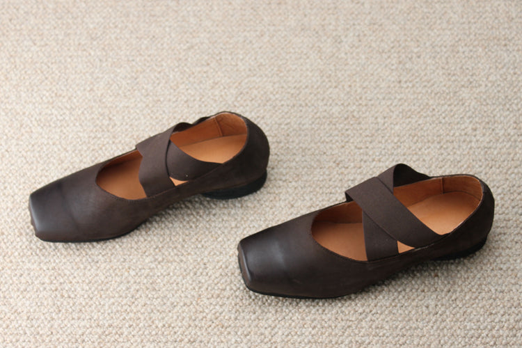 Spring Handmade Cross-strap Square-toe Ballet Shoes May Shoes Collection 2022 99.50