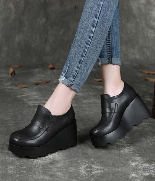 Handmade British Style Wedge Shoes for Spring March Shoes Collection 2023 94.50