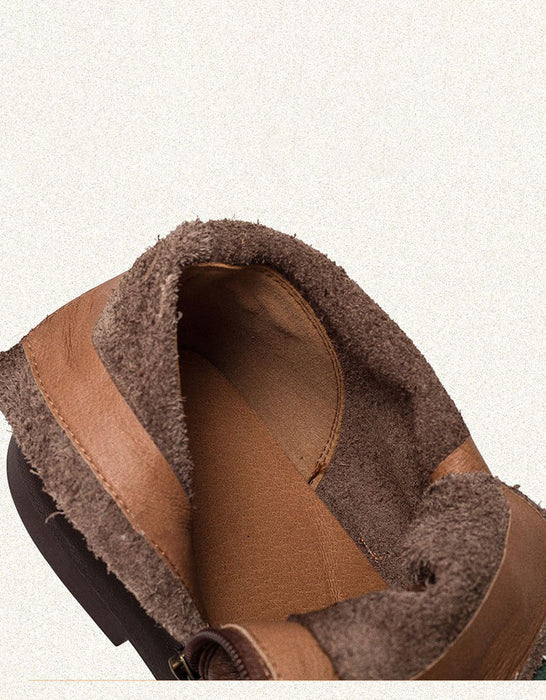 Handmade Leather Soft Sole Wide Toe Box Boots