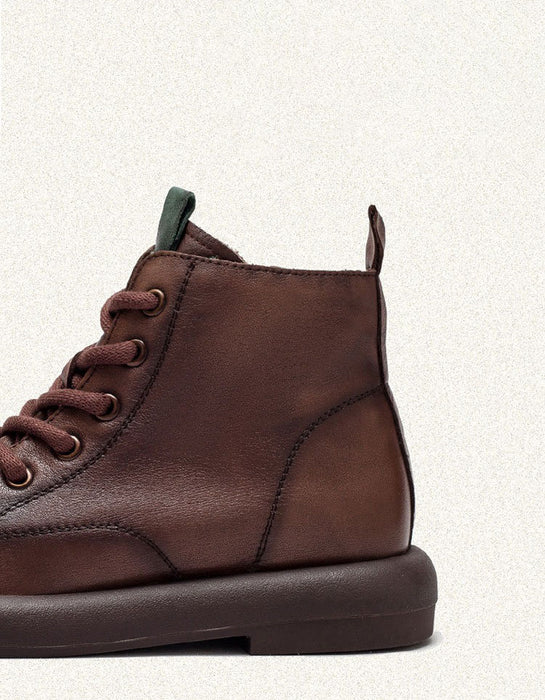 Handmade Leather Soft Sole Wide Toe Box Boots