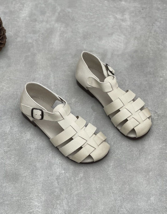 Comfortable Round Toe Retro Flat Fishermen Sandals
