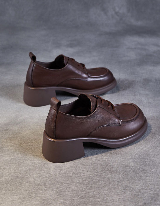 Autumn Spring Comfortable Lace-up Chunky Heels Loafers Obiono July Shoes Collection 2026 87.7