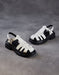 obiono Summer Leather Woven Close Toe T-strap Sandals July Shoes Collection 2026 83.00
