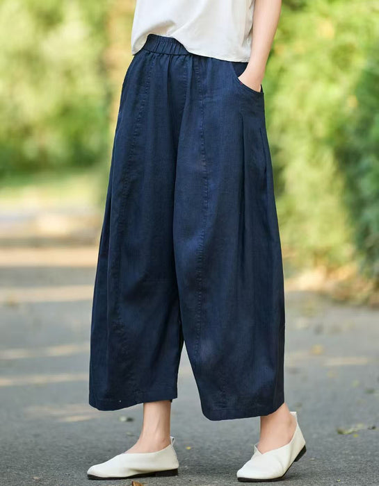 Summer Comfortable Loose Linen Wide-leg Pants