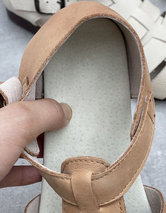 Comfortable Round Toe Retro Flat Fishermen Sandals
