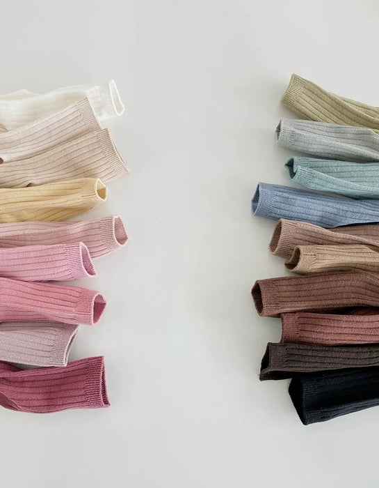 5 Pairs Double-needle Short Socks Breathable Cotton Children's Socks