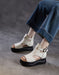 Ankle Buckle Summer Open Toe Platform Sandals Beige June Shoes Collection 2026 85.00