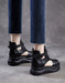 Ankle Buckle Summer Open Toe Platform Sandals Black June Shoes Collection 2026 85.00