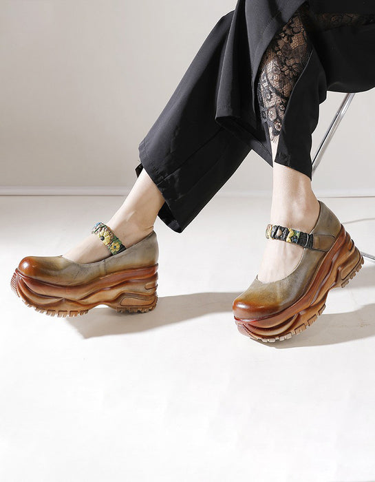 Ankle Strap Handmade Retro Platform Sandals May Shoes Collection 2023 110.00