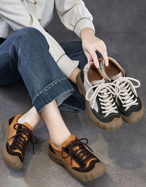 Autumn Color Match Round Toe Comfortable Casual Sneakers for Women, Obiono Sep Shoes Collection 2026, 81.79