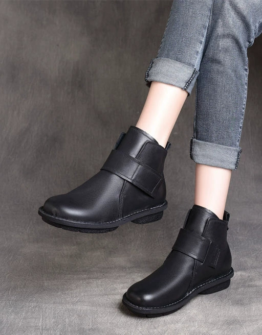 Autumn Genuine Leather Velcro High-top Ankle Boots Jan Shoe Collection 2026 95.00