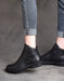 Autumn Genuine Leather Velcro High-top Ankle Boots Black Jan Shoe Collection 2026 95.00