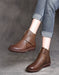 Autumn Genuine Leather Velcro High-top Ankle Boots Brown Jan Shoe Collection 2026 95.00