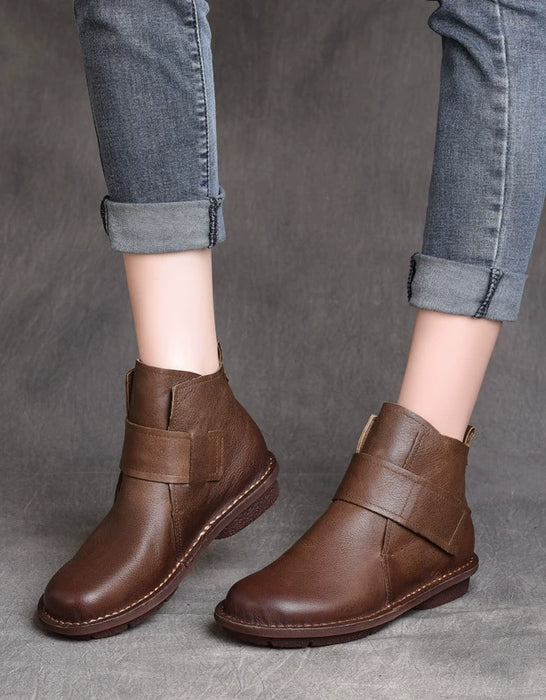 Autumn Genuine Leather Velcro High-top Ankle Boots Jan Shoe Collection 2026 95.00