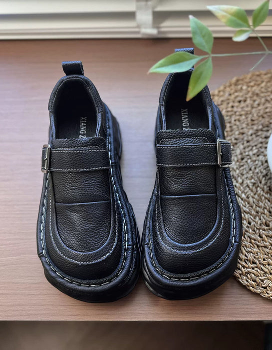 Women's Autumn Handmade Soft Sole Platform Wide Toe Box Shoes, Obiono Sep Shoes Collection 86.20