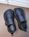 Women's Autumn Handmade Soft Sole Platform Wide Toe Box Shoes Black, Obiono Sep Shoes Collection 86.20