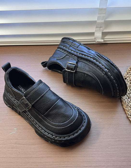 Women's Autumn Handmade Soft Sole Platform Wide Toe Box Shoes, Obiono Sep Shoes Collection 86.20