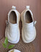 Women's Autumn Handmade Soft Sole Platform Wide Toe Box Shoes Beige, Obiono Sep Shoes Collection 86.20