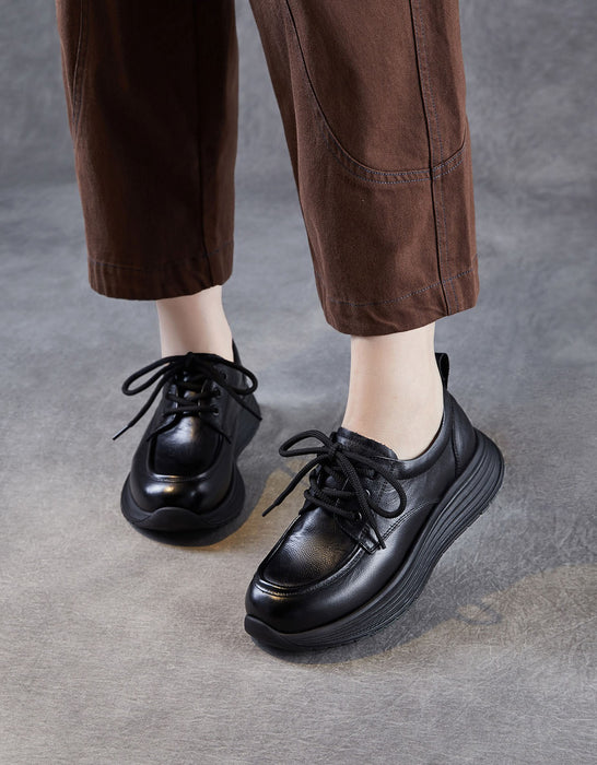Soft Soles Comfortable Anti-slip Leather Casual Walking Shoes