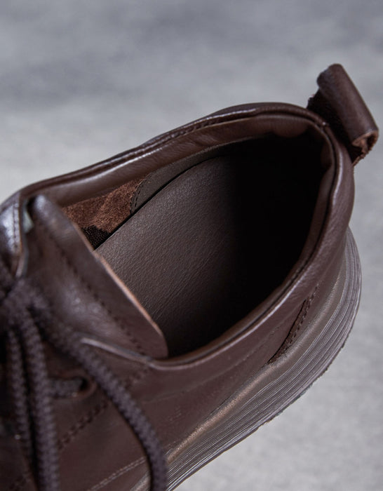 Soft Soles Comfortable Anti-slip Leather Casual Walking Shoes