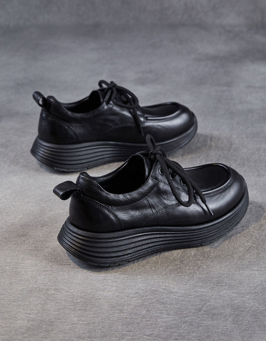 Soft Soles Comfortable Anti-slip Leather Casual Walking Shoes