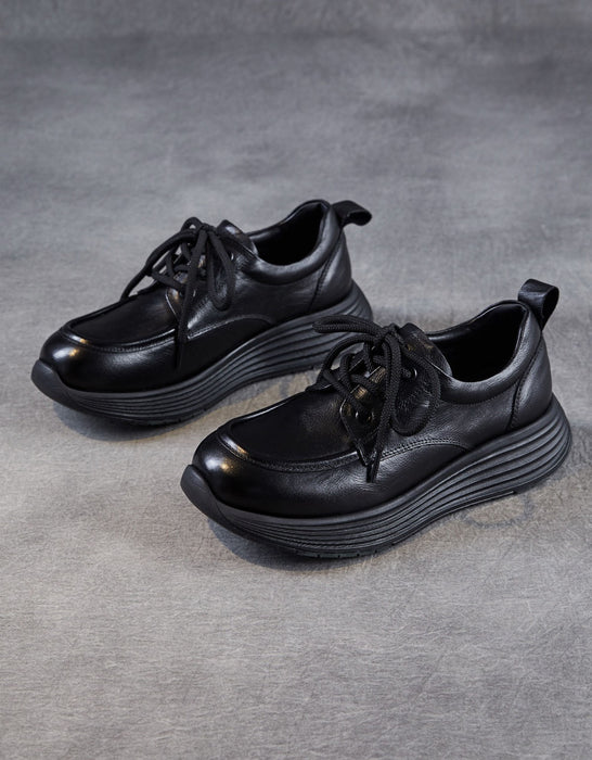 Soft Soles Comfortable Anti-slip Leather Casual Walking Shoes