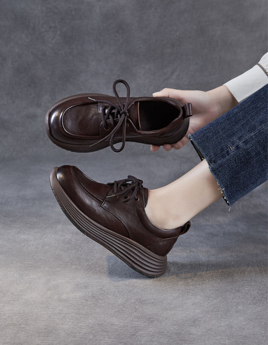 Soft Soles Comfortable Anti-slip Leather Casual Walking Shoes