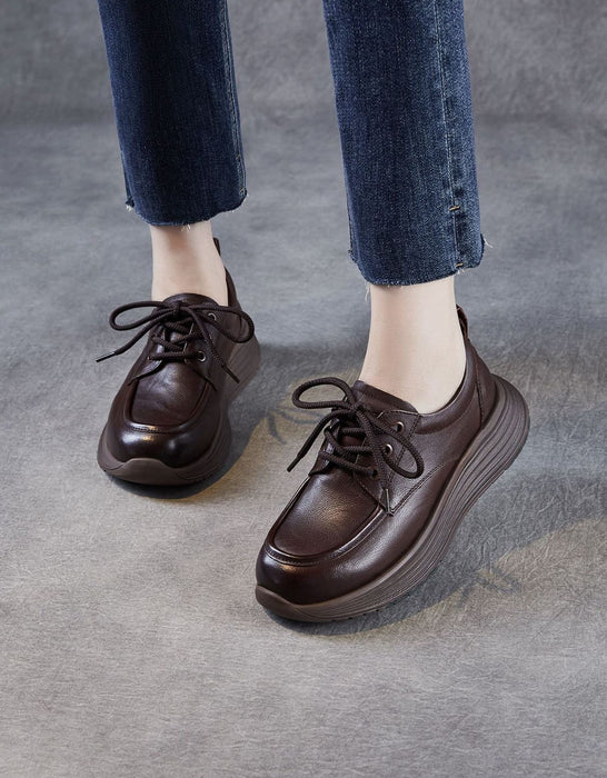 Soft Soles Comfortable Anti-slip Leather Casual Walking Shoes
