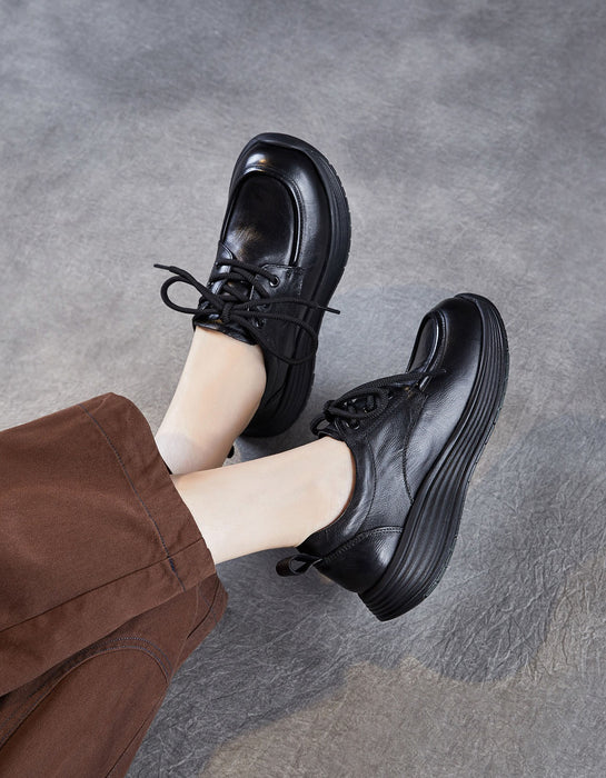 Soft Soles Comfortable Anti-slip Leather Casual Walking Shoes