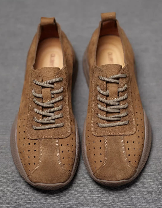 Autumn Spring Breathable Soft Sole Men's Sneaker Shoes Brown Feb Shoe Collection 2026 99.99