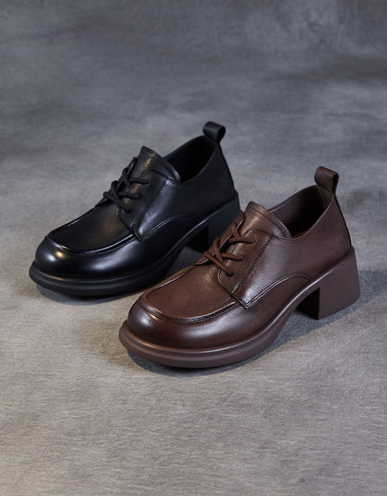 Autumn Spring Comfortable Lace-up Chunky Heels Loafers Obiono July Shoes Collection 2026 87.7