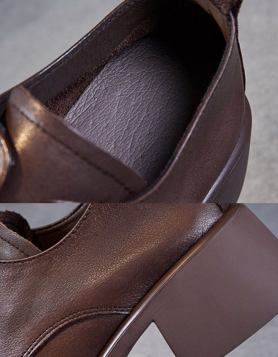 Autumn Spring Comfortable Lace-up Chunky Heels Loafers Obiono July Shoes Collection 2026 87.7