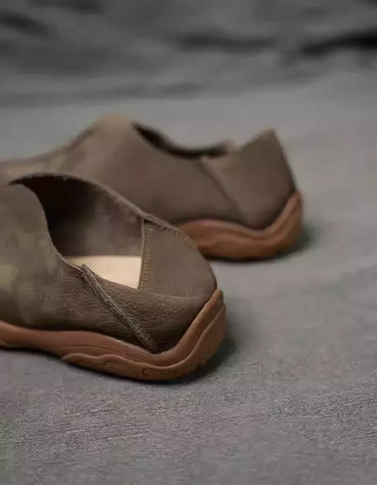 Autumn Spring Handmade Soft Leather Wide Toe Box Shoes for Men (Size 38-Size 44) Obiono Feb Shoe Collection 2026 107.00