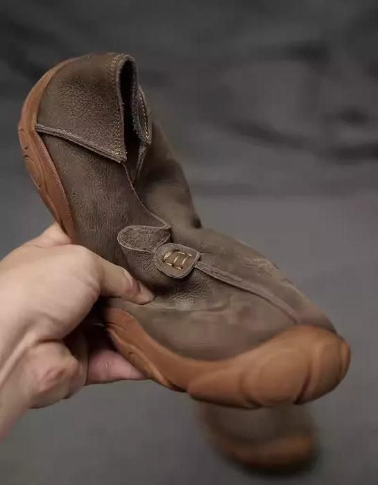 Autumn Spring Handmade Soft Leather Wide Toe Box Shoes for Men (Size 38-Size 44) Obiono Feb Shoe Collection 2026 107.00