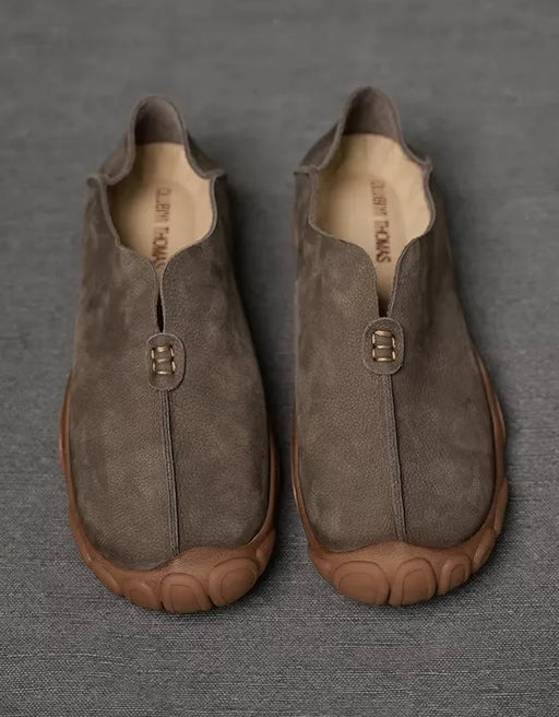 Autumn Spring Handmade Soft Leather Wide Toe Box Shoes for Men (Size 38-Size 44)Feb Shoe Collection 2026 107.00